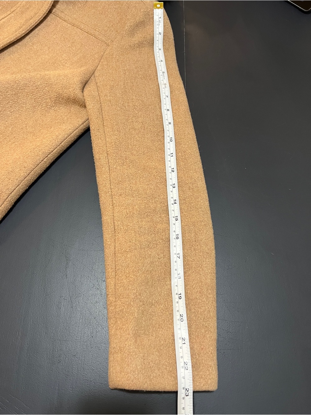 J. Crew Wool Blend Camel Hooded Coat- Size 2 - Picture 15 of 15